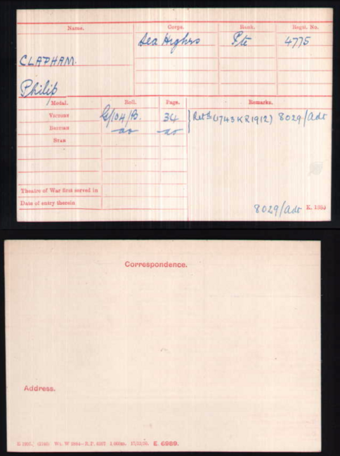 Medal card