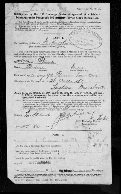Military Record