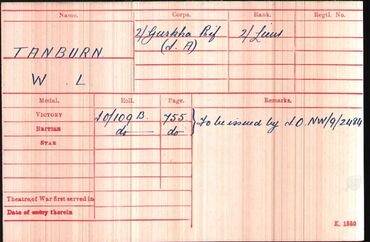 Medal card
