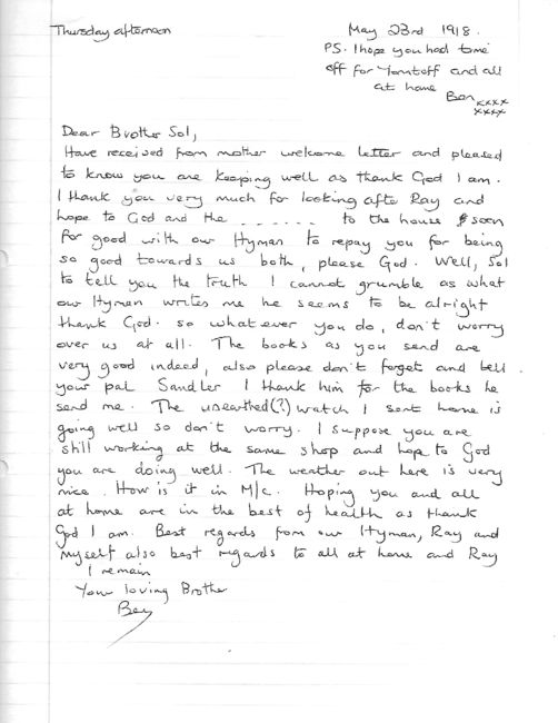 Transcription of Letter 3