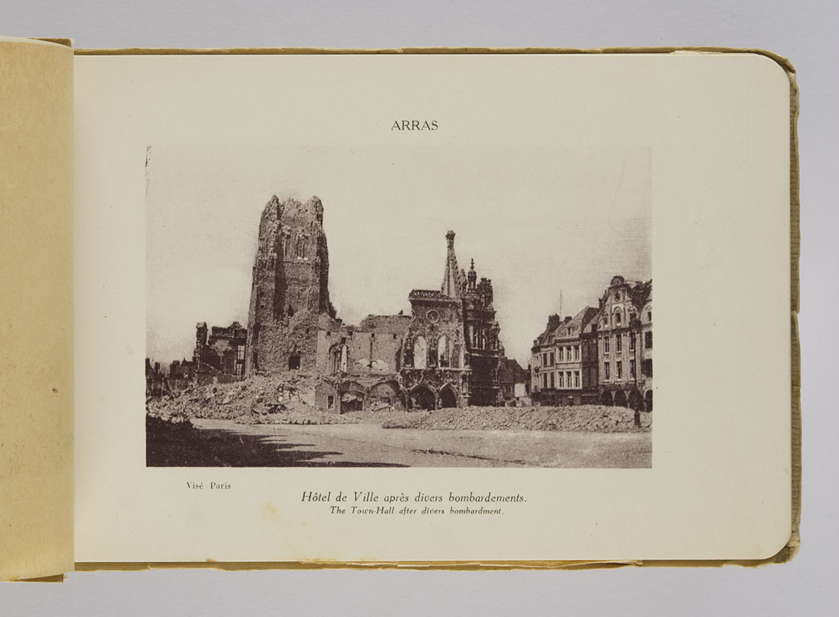 "Arras Historique after the bombardment" photo album. E. Davrinche. ©Jewish Museum London/Jewish Military Museum	
