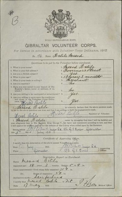 Volunteer Corps Registration Form