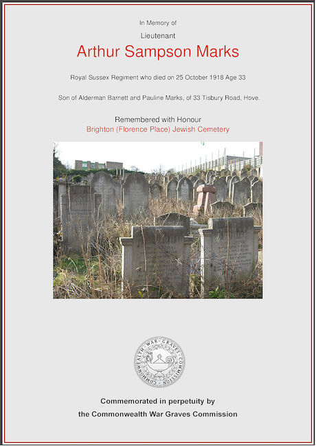 CWGC commemorative certificate