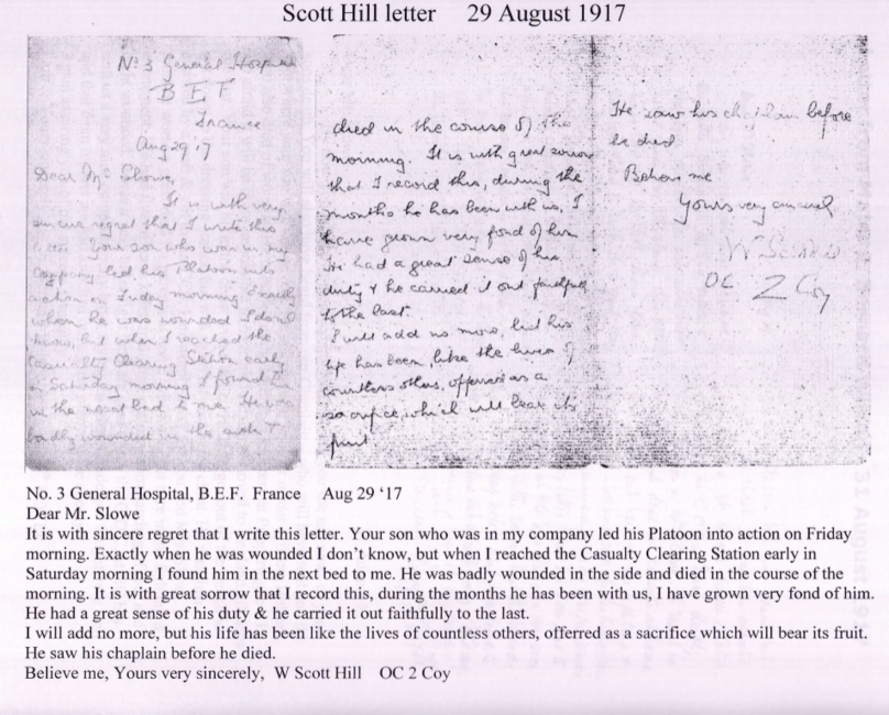 Letter from Scott Hill