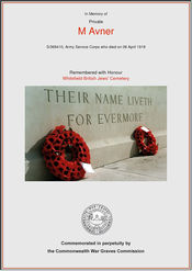 Commonwealth War Graves Commemorative Certificate 