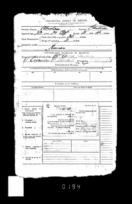 Military Record