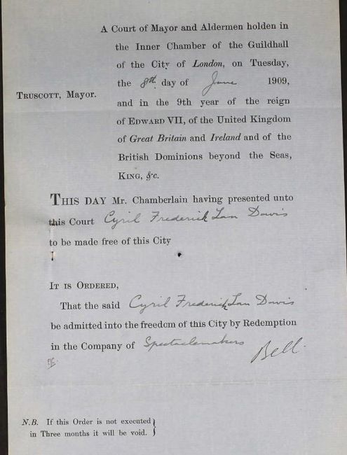 Freedom of the City