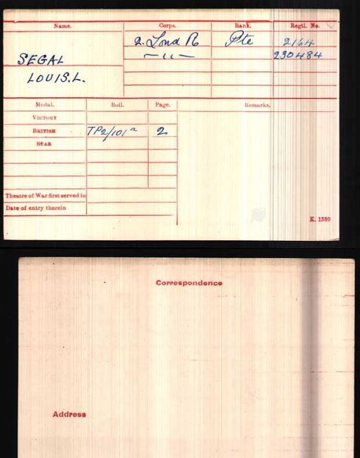 Medal card
