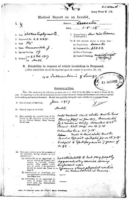 Discharge papers