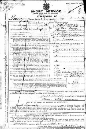 Enlistment Papers