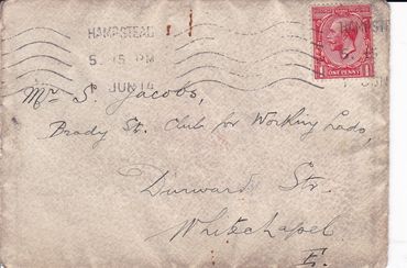 Envelope from the Brady Street Club