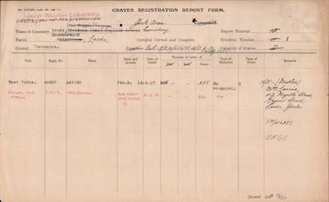 Grave Registration