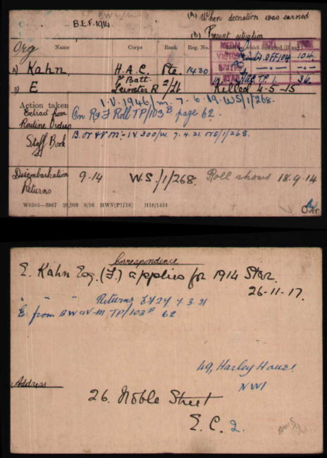 Medal card