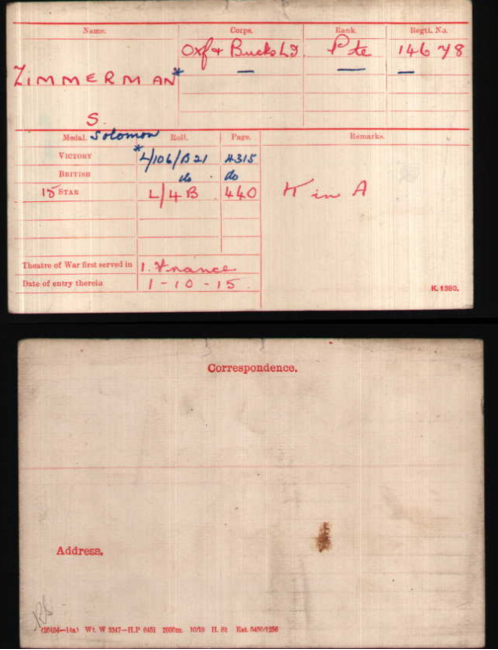 Medal card