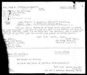 Letter re religion