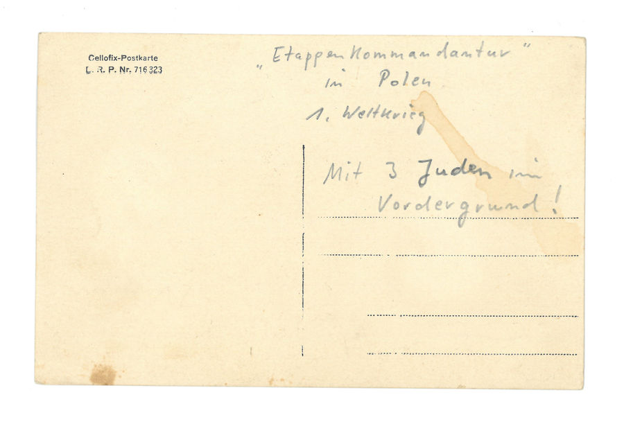 Gernan Officers and soliders with prisoners. Reverse