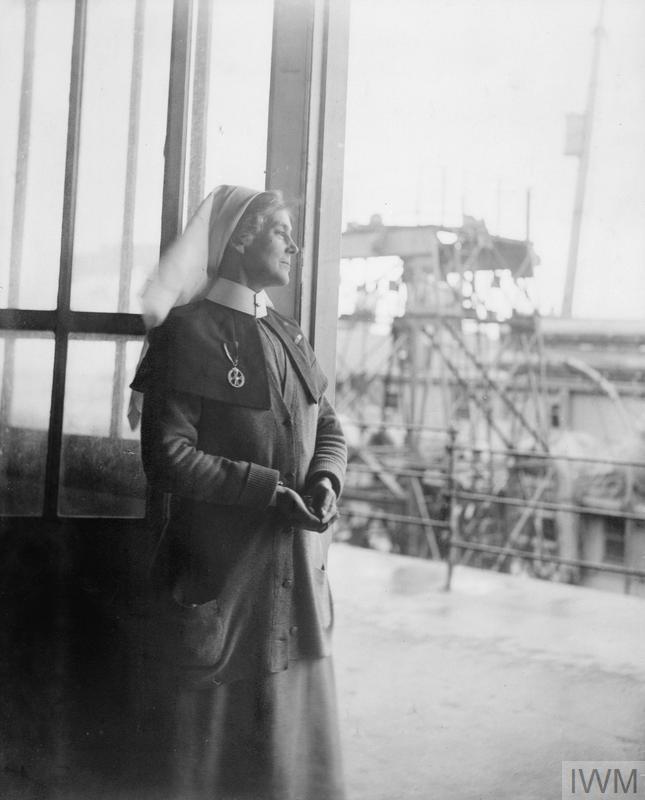 Miss Minns, QAIMNS, Matron of a Hospital on the Quay at Le Havre. © IWM (Q 8051)