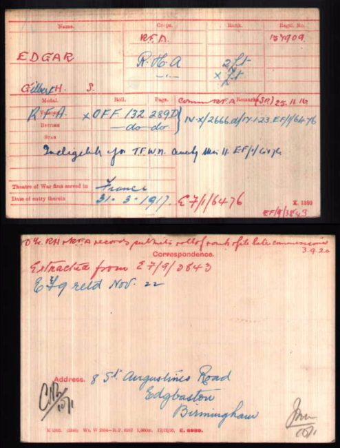 Medal card