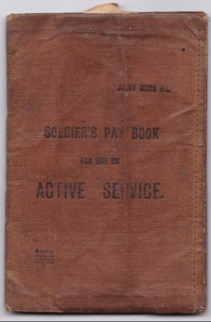 Private Harris' Pay Book
