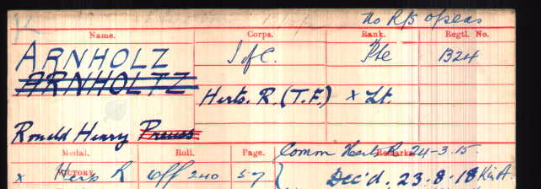 Ronald Henry Preuss Arnholz