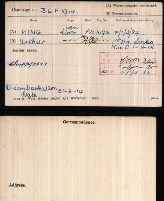 Medal card