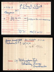 Medal index card