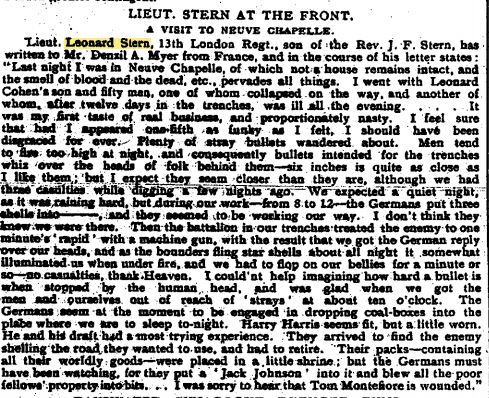 Letter home to his father
