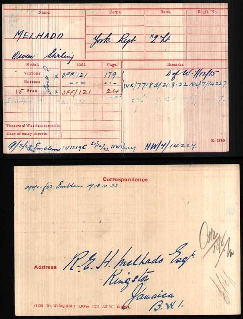 Medal card