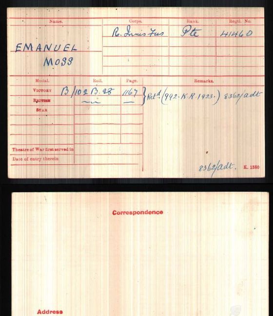 Medal card
