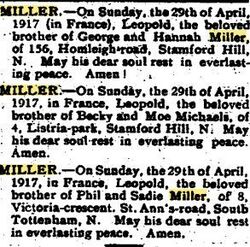 Remembered by his siblings