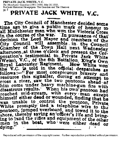 Manchester Guardian March 1919