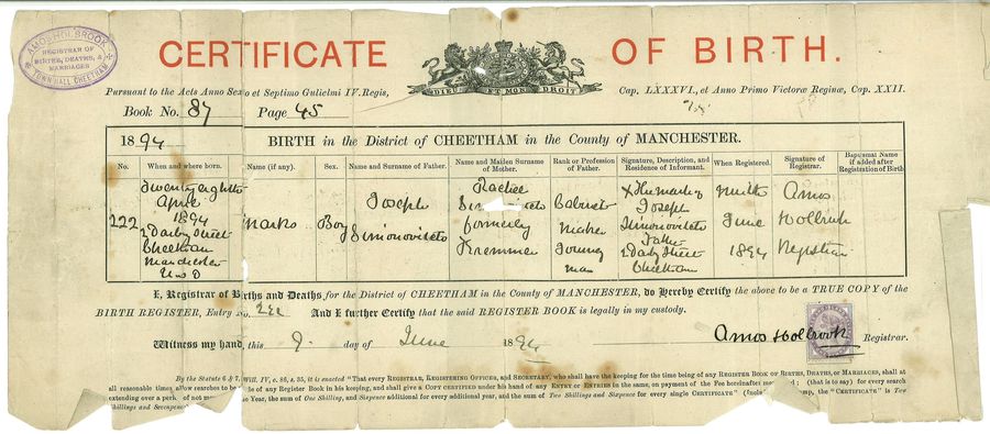 Birth Certificate 