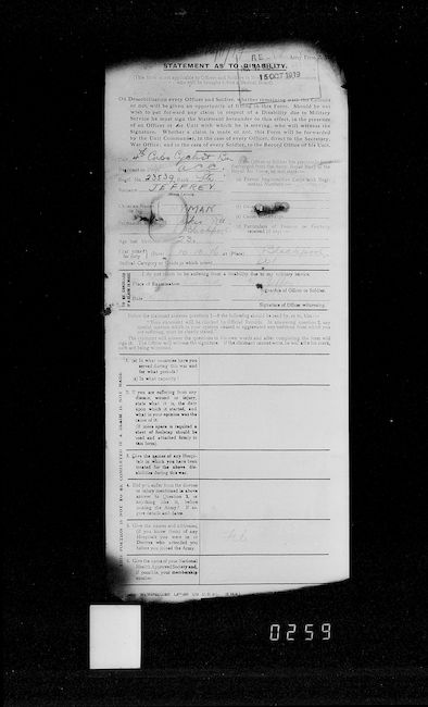 Military Record