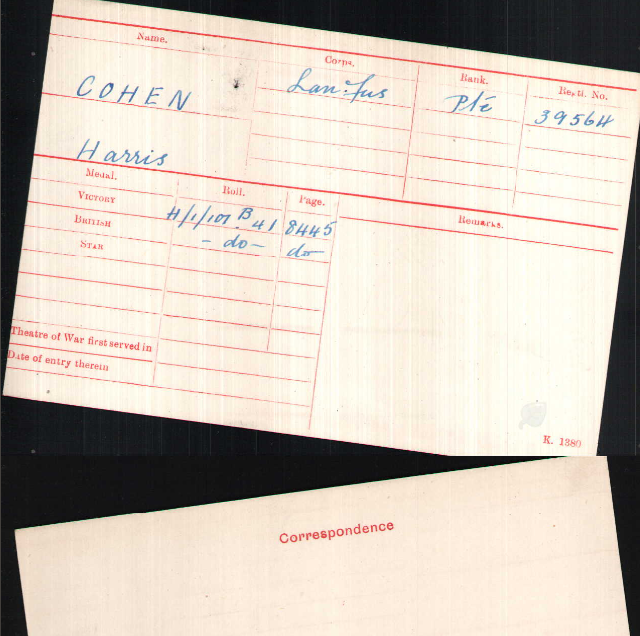 Medal card