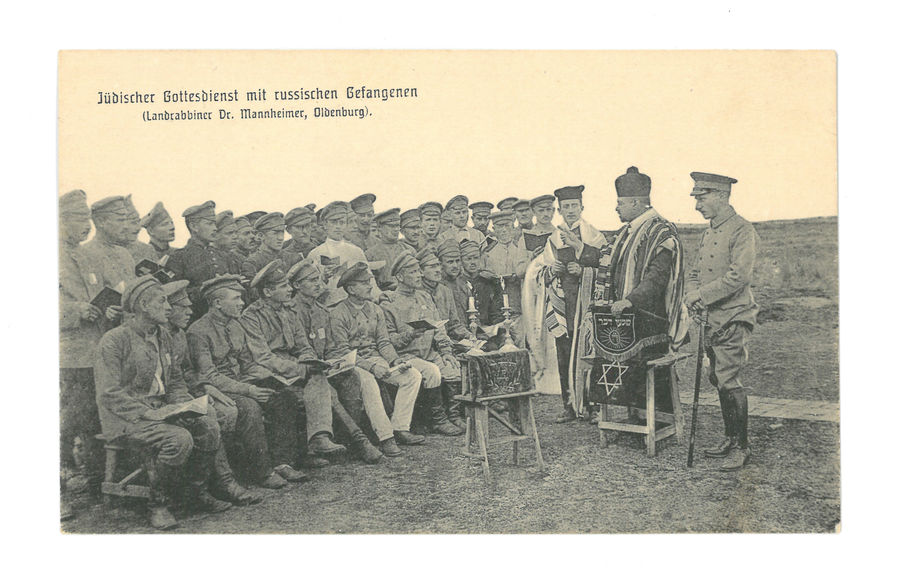 Jewish prayers with Russian prisoners, Led by Rabbi Manheimer of Oldenberg