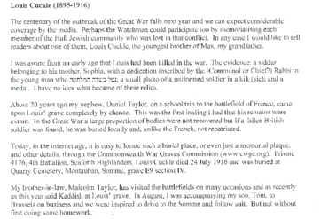 His story Part 1