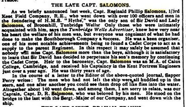 Jewish Chronicle Obituary - 19/11/1915