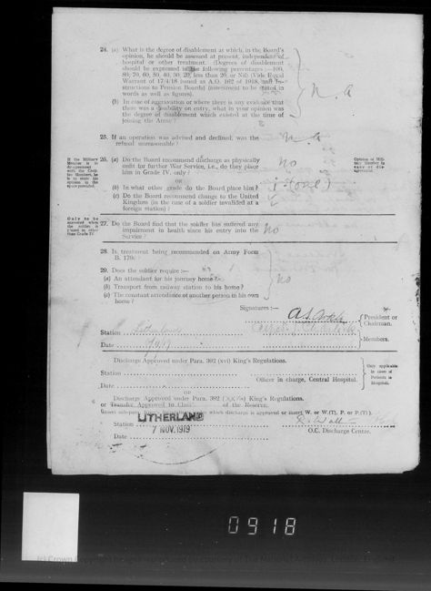 Military Record