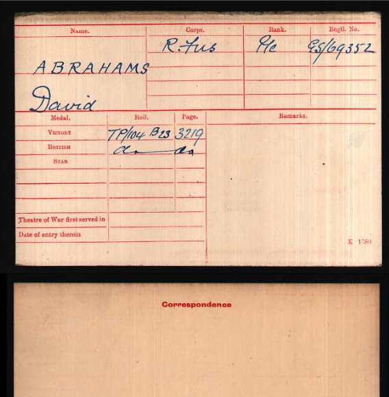 Medal card