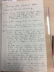 Emergency Council Meeting minutes – Brighton Hebrew Congregation, 3rd December 1916