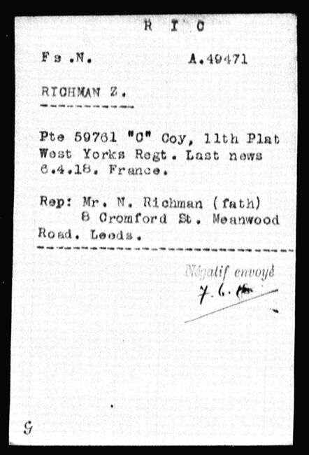 RED CROSS - Card - Richman Louie Pte 59761