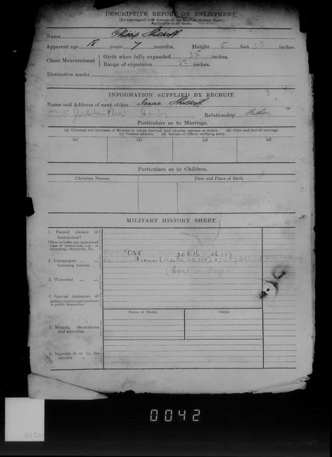 Army Service Record