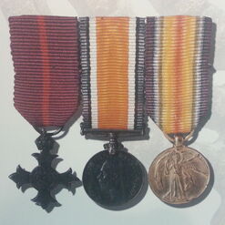 Miniatures of the MBE, British War Medal and Victory Medal awarded to Jabotinsky