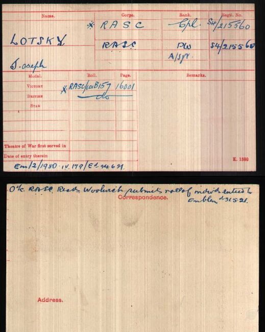 Medal card