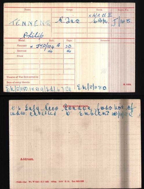 Medal card