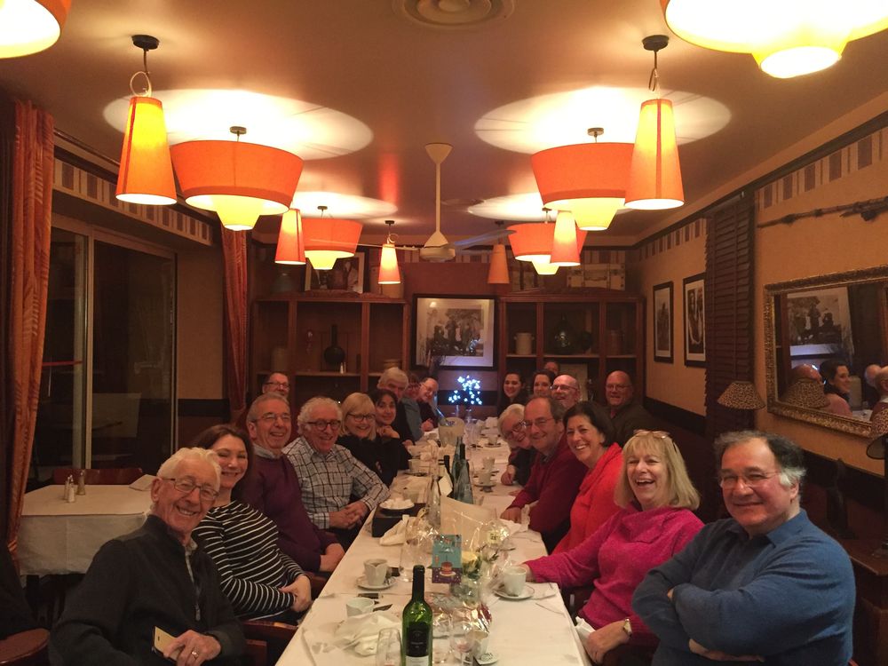 Group dinner, April 2018