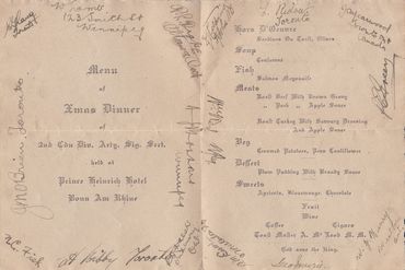 1918 Canadian Christmas Dinner