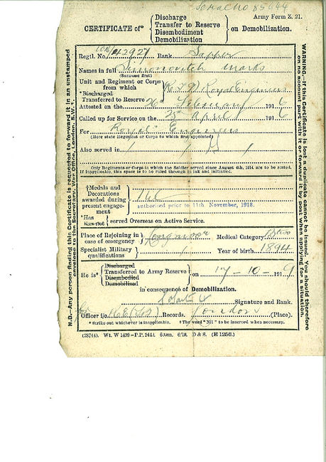Certificate of Transfer