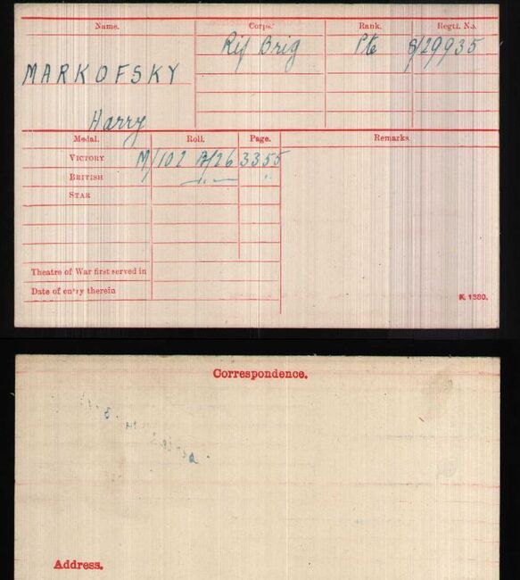 Medal card