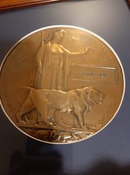 Memorial Plaque or "Death Penny" sent to Morris' family